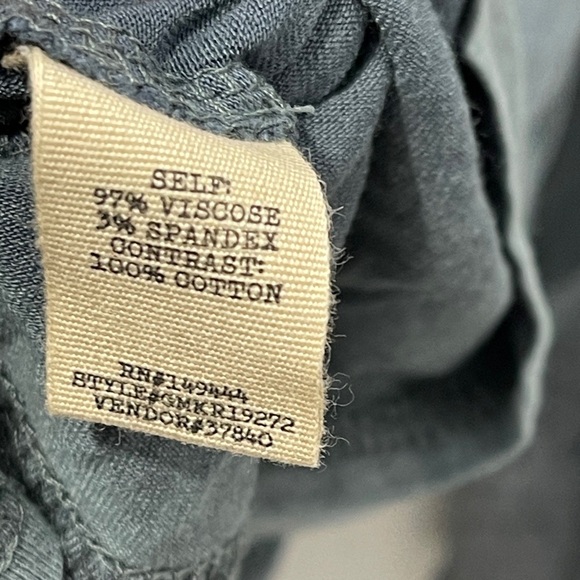 Gimmicks Blue Gray Crochet Boho Top Size Large Bohemian - Picture 4 of 8